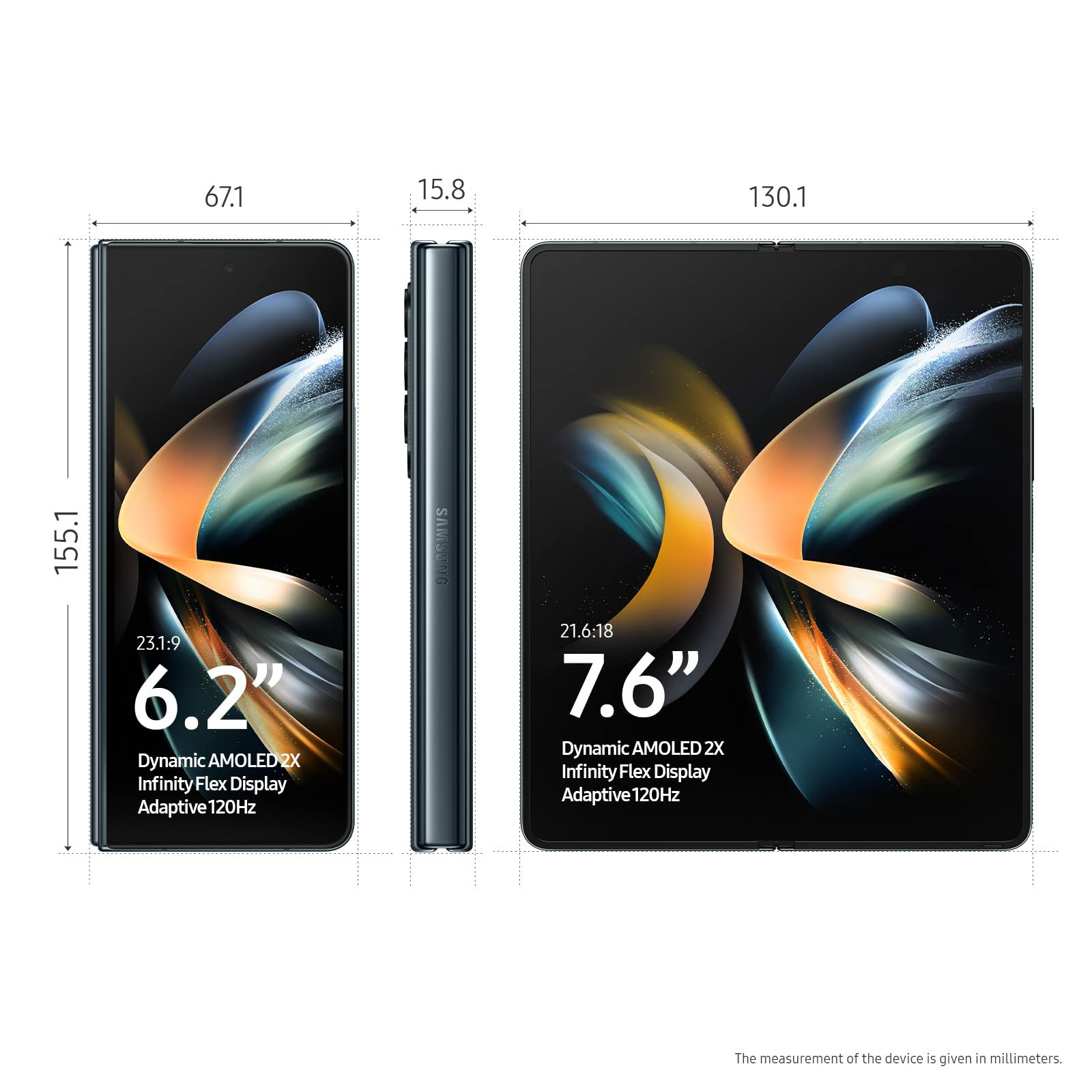 Samsung Galaxy Z Fold4 5G Graygreen 12GB RAM 512GB Storage with No Cost EMIAdditional Exchange Offers