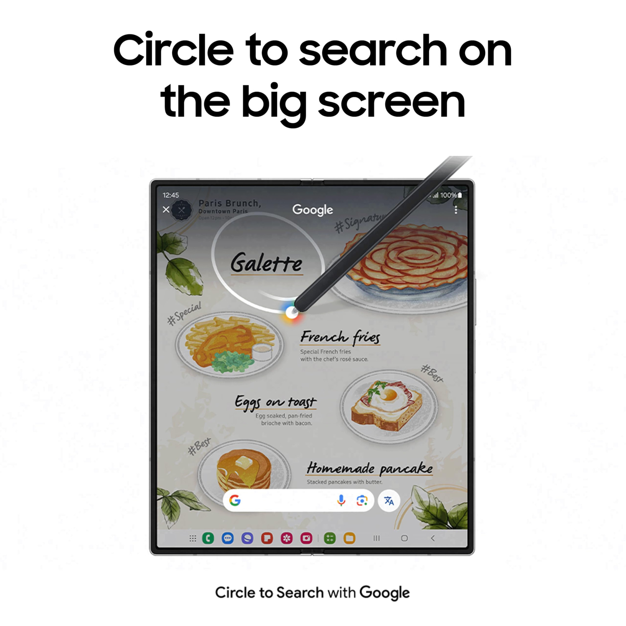 Samsung Galaxy Z Fold6 5G Smartphone with Galaxy AI Silver Shadow 12GB RAM 256GB Storage 50MP High-Resolution Camera Snapdragon 8 Gen 3 Google Gemini