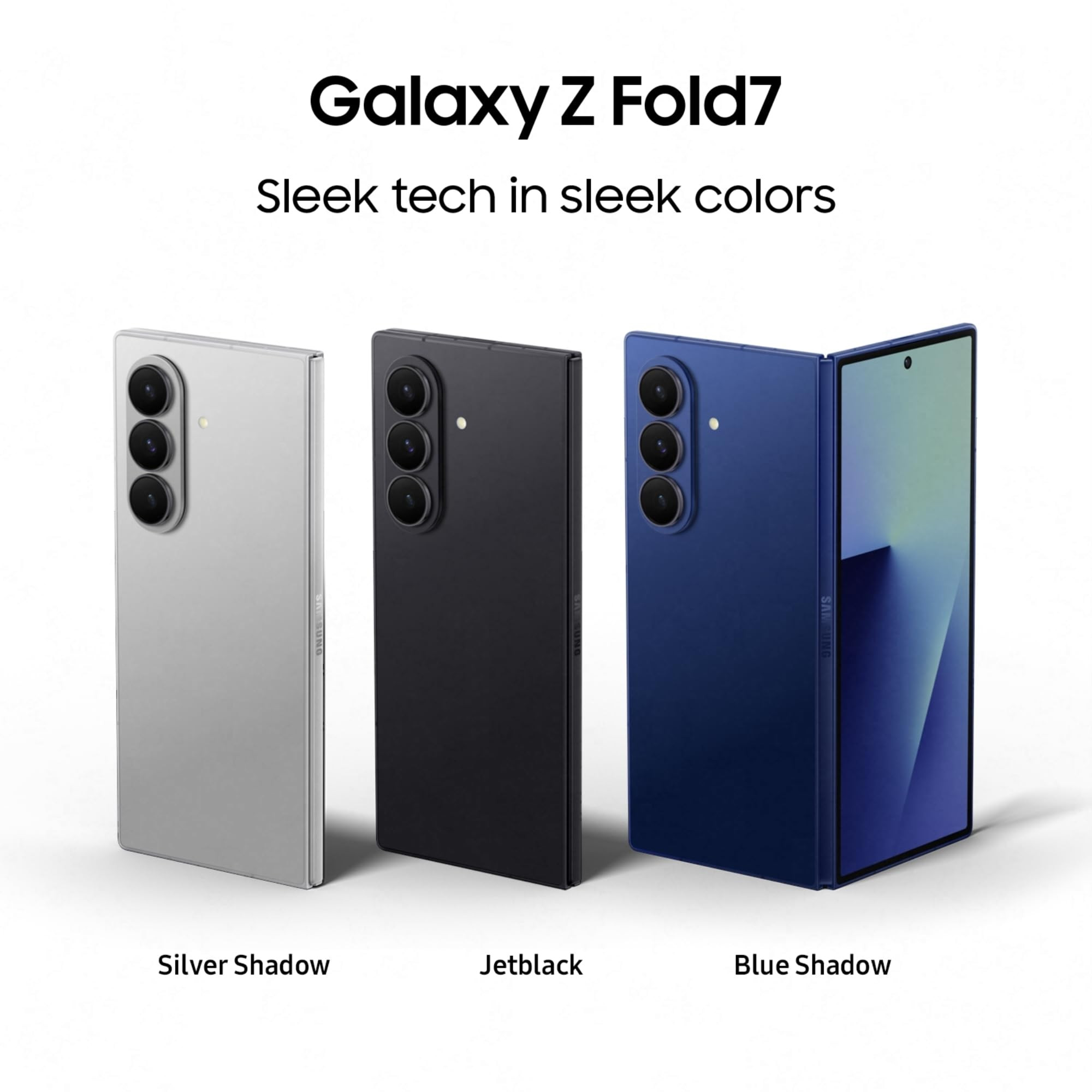 Samsung Galaxy Z Fold7 5G Smartphone with Galaxy AI Silver Shadow 12GB RAM 512GB Storage Ultra Sleek Design with 200MP Camera Powerful Snapdragon 8 Elite Google Gemini