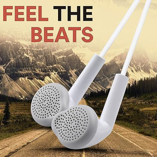 Samsung Wired Earphones with Mic Deep Bass Stereo Sound 35mm Audio Jack in-Line Remote Control Comfort Fit for All Smartphones and Devices - White
