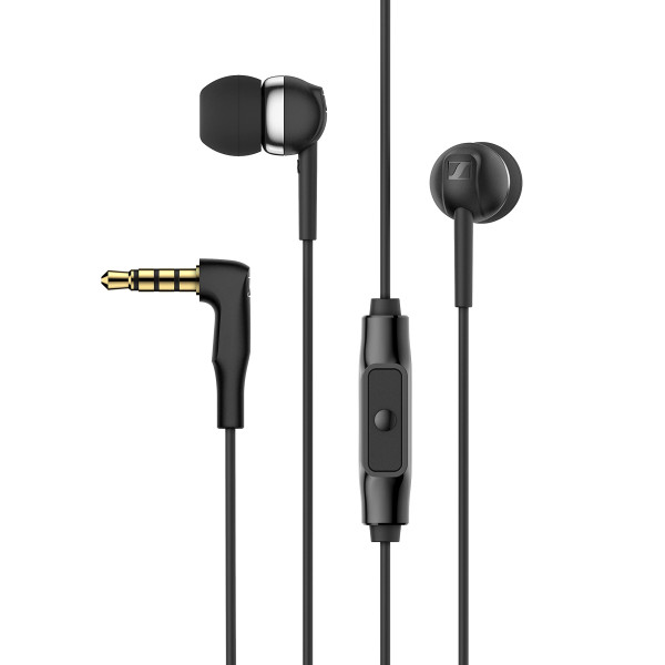 Image of Sennheiser CX 80s Wired in-Ear Earphones with in-Line Microphone, Superior Sound, One Button Smart Control, Lightweight Design, 3.5mm Jack, 3 Ear Tip Sizes, 2Y Warranty, Black