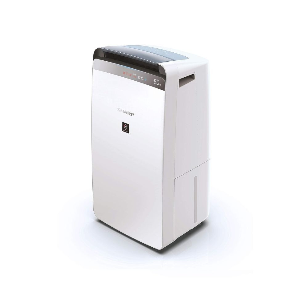 SHARP dehumidifier with Air Purifier I Plasmacluster Tech fight against Mold Fungus VOCs I Absorb Moisture I Clothe Dryer I HEPACarbonPre-Filter I Area Covers 550 ft I Drain 20Lday I DW-J20FM-W