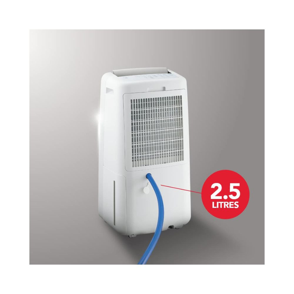 SHARP Electric Home Dehumidifier Machine with Plasmacluster Tech fight against mold virus fungus Absorbs moisture I Clothes dryer I Covers 250 sq ft I Drain 10Lday I DW-P10M-W