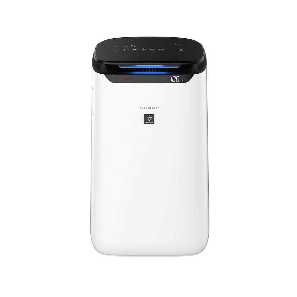 SHARP Room Air Purifier Fp-J60M-W With High Density Plasmacluster Ion Technology Haze Mode Sleep Mode And Anti-Pollen Mode Coverage Area Upto 550 Ft White