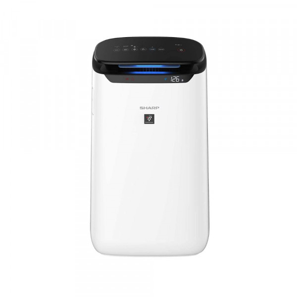 Image of SHARP Room Air Purifier Fp-J60M-W With High Density Plasmacluster Ion Technology, Haze Mode, Sleep Mode And Anti-Pollen Mode | Coverage Area: Upto 550 Ft², White