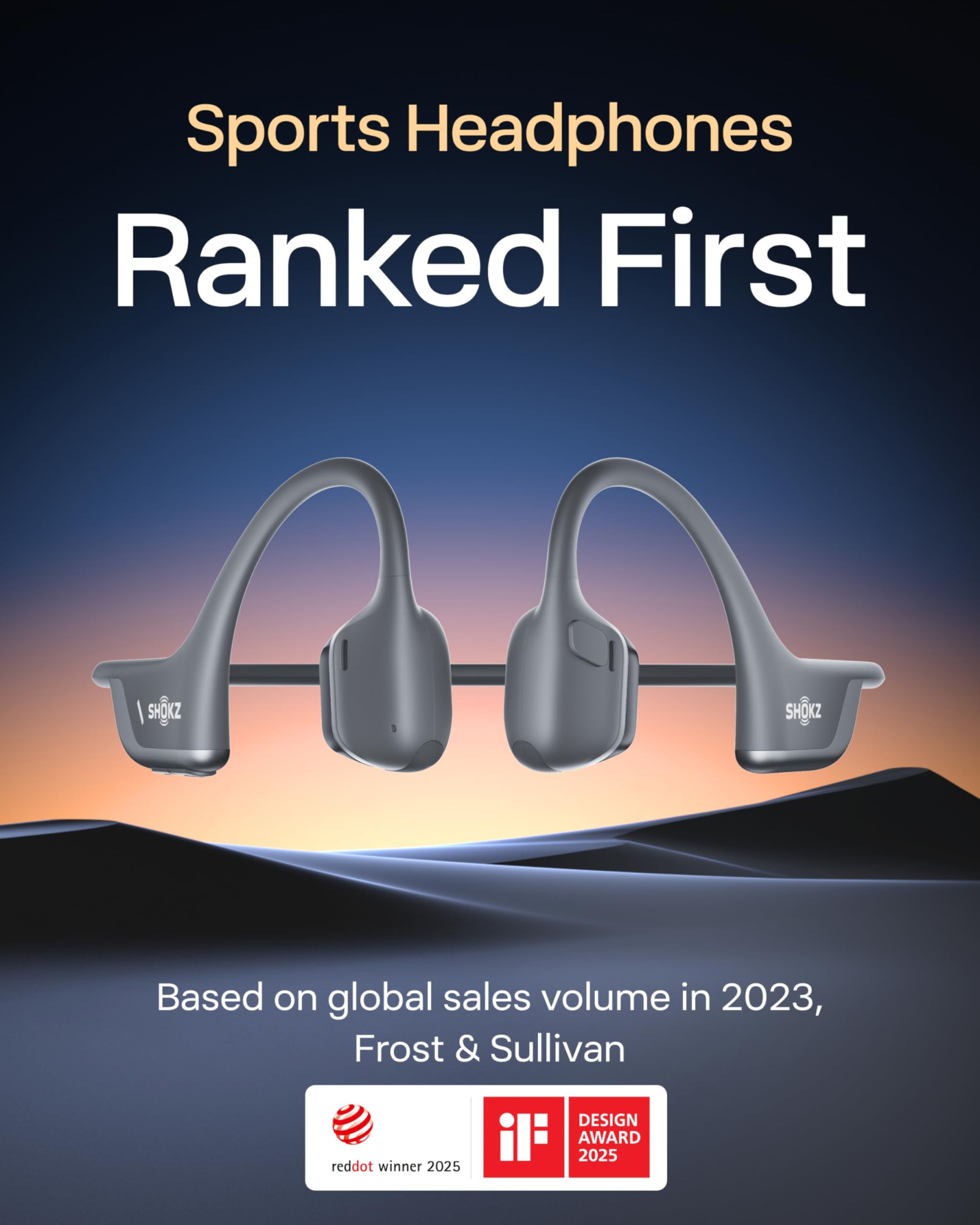 SHOKZ OpenRun Pro 2 Bone Conduction Sports Headphones Open-Ear Wireless Earphones with Bluetooth 53 Noise Cancelling Mics IP55 Waterproof 12h Playtime for Running USB-C Qiuck Charge Black