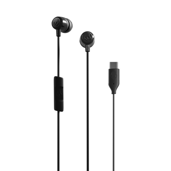Image of Skullcandy Jib USB-C in-Ear Wired Earbuds, Microphone, Noise Isolating, Call and Track Control, Works with iPhone and Android- Black