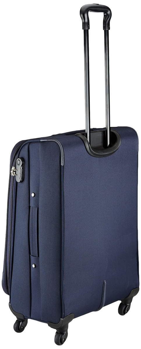 Skybags 68 cms Medium Check-in Polyester Soft Sided 4 Wheels Spinner LuggageSuitcaseTrolley Bag- Blue