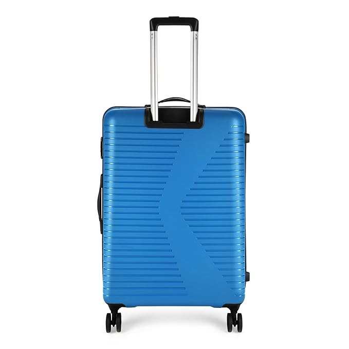 Skybags Beat Pro Hardsided 55 cm 66 cm 76cm Pack of 3 Size Small Medium Large PolypropylenePP 8 Spinner Wheels Blue Suitcase Sets