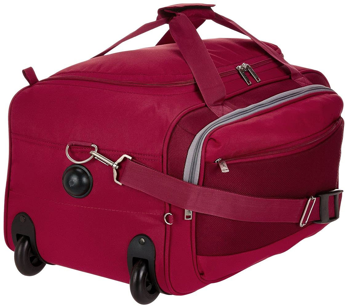 Skybags Cardiff Polyester 52 Cms Wheel Travel Duffle Bag Red 28 Centimeters