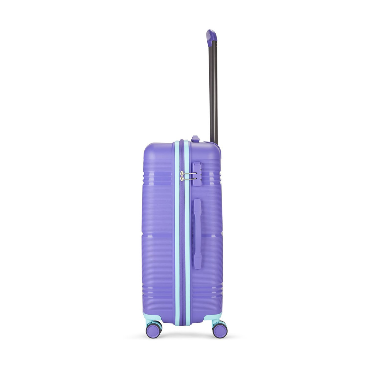Skybags Paratrip Medium Size Hard Luggage 67 cm Polypropylene Luggage Trolley with 8 Wheels Purple Oppulence Unisex