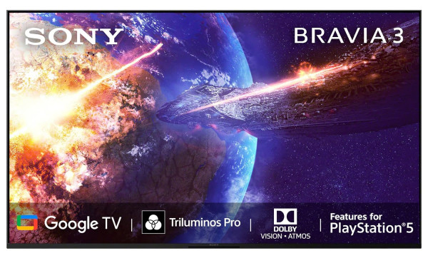 Image of Sony BRAVIA 3 Series 139 cm (55 inches) 4K Ultra HD AI Smart LED Google TV K-55S30B (Black)
