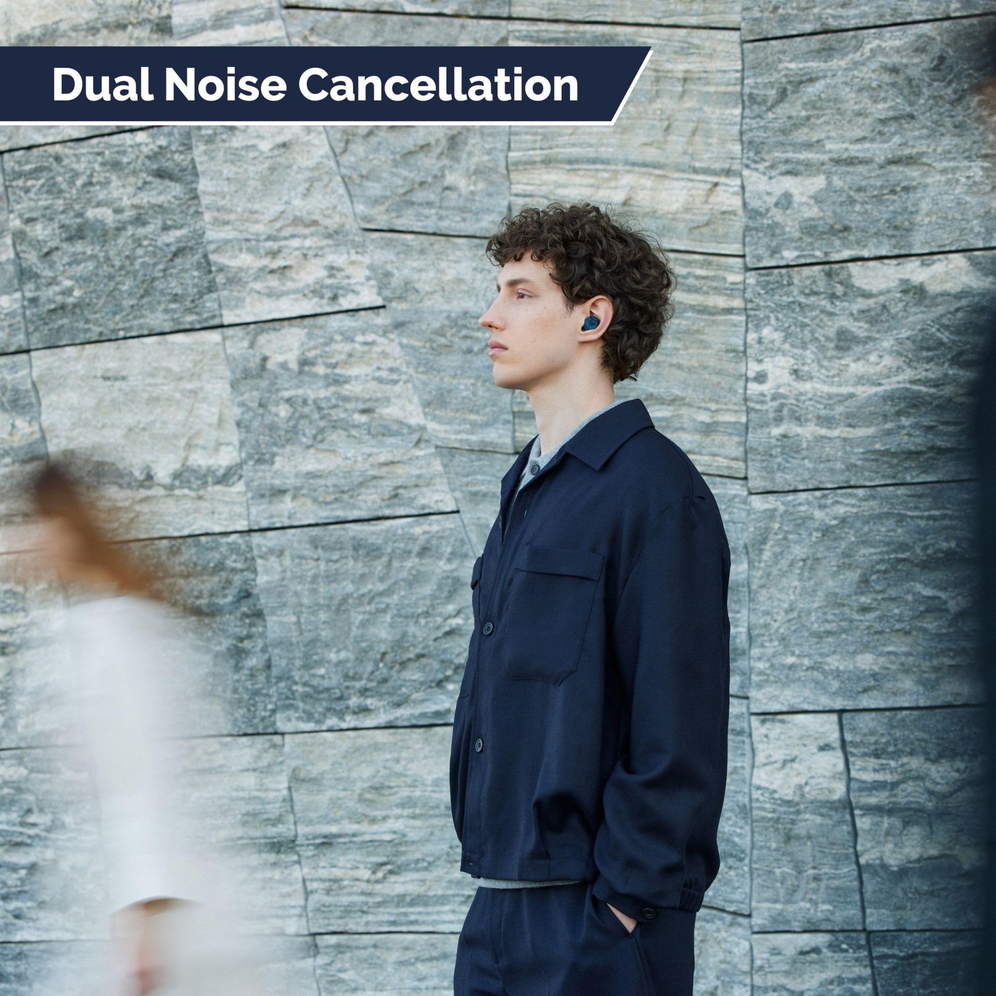 Sony WF-C710NSA Dual Noise Cancellation Wireless Bluetooth Earbuds AI Call Quality 40Hrs Battery wo ANC 30Hrs Battery with ANC - Black