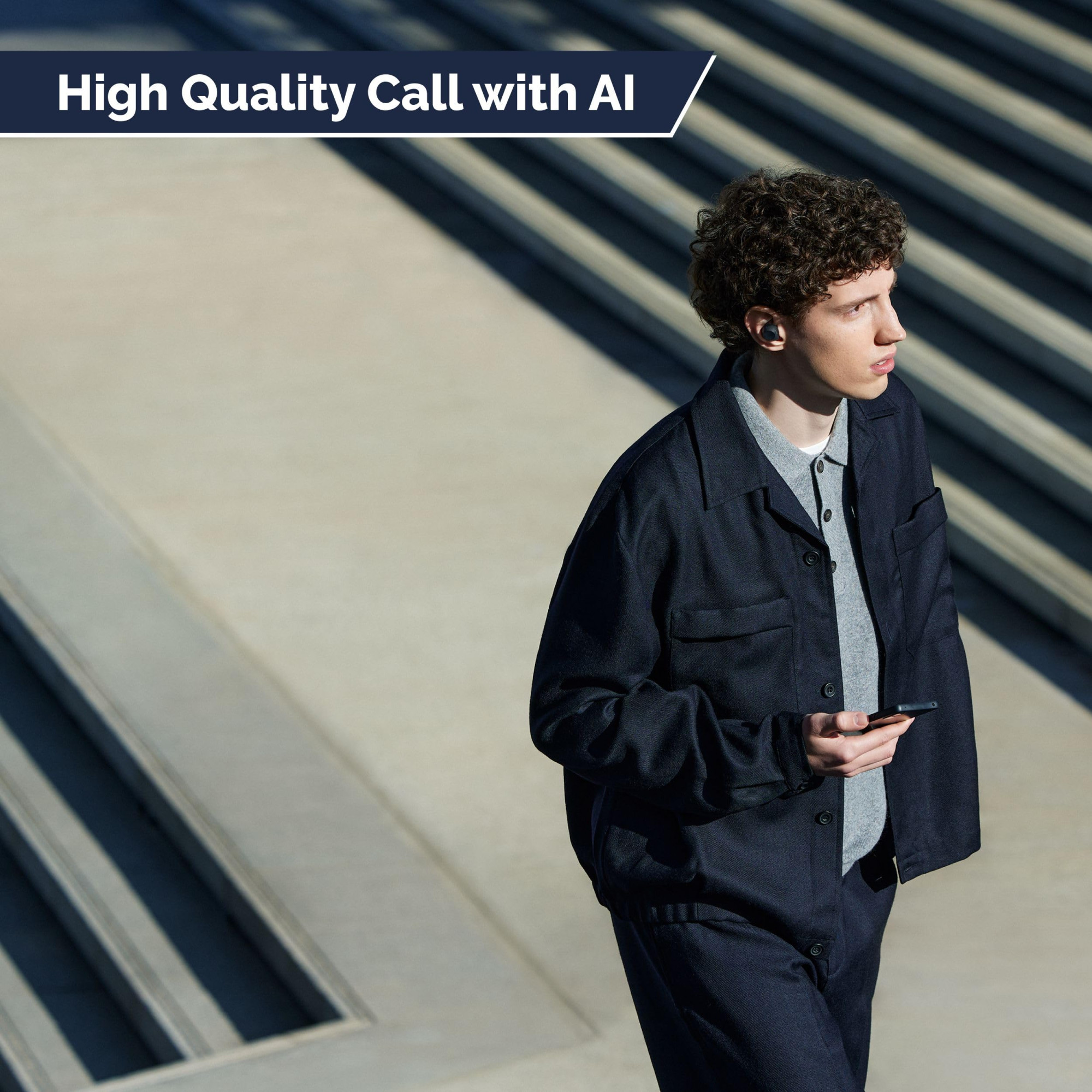 Sony WF-C710NSA Dual Noise Cancellation Wireless Bluetooth Earbuds AI Call Quality 40Hrs Battery wo ANC 30Hrs Battery with ANC - Black