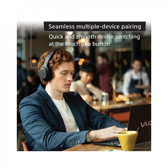 Sony WH 1000XM4 Industry Leading Wireless Noise Cancellation Bluetooth Over Ear Headphones with Mic for Phone Calls