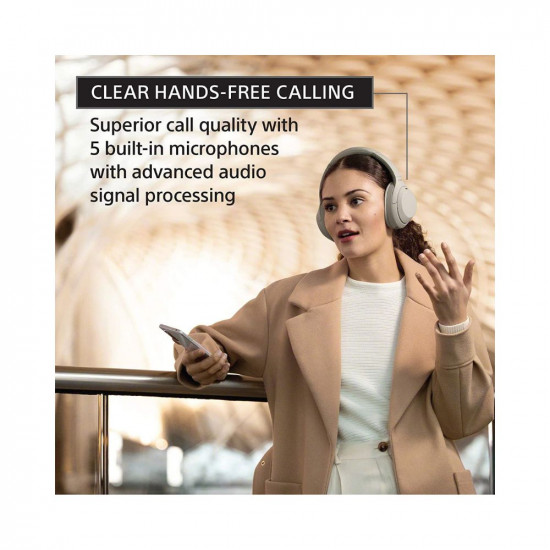 Sony WH 1000XM4 Industry Leading Wireless Noise Cancellation Bluetooth Over Ear Headphones with Mic for Phone Calls