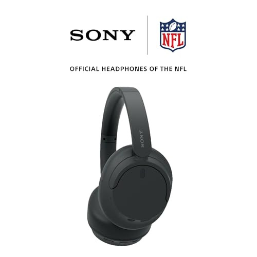 Sony WH-CH720N Active Noise Cancellation Wireless Bluetooth Over Ear Headphones with Mic Adaptive Sound Control Quick Charge Up to 35Hrs Battery Customized EQ- Black