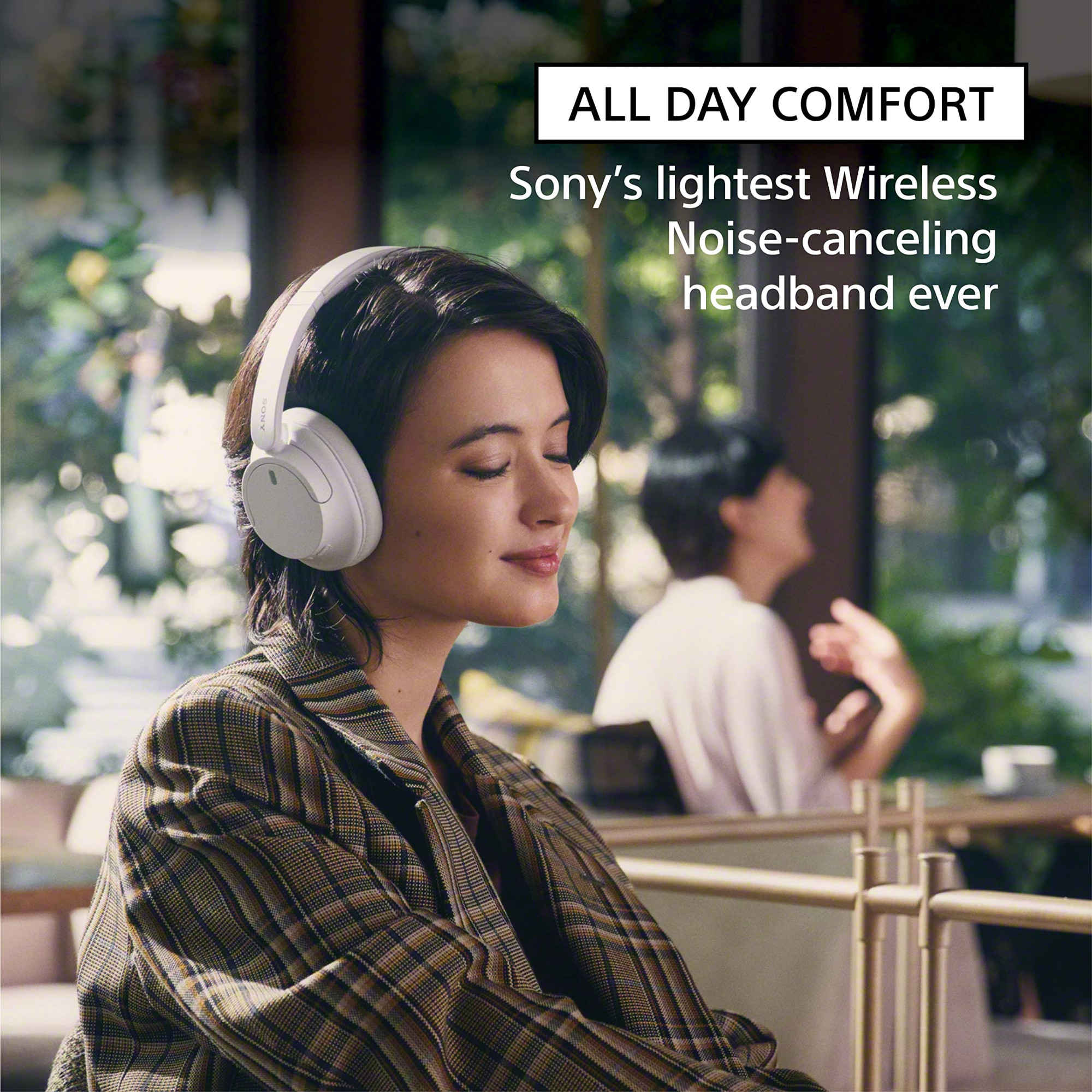 Sony WH-CH720N Active Noise Cancellation Wireless Bluetooth Over Ear Headphones with Mic Adaptive Sound Control Quick Charge Up to 35Hrs Battery Customized EQ- Black