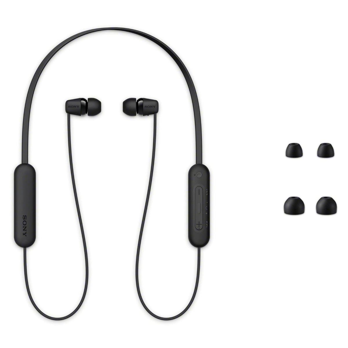 Sony WI-C100 Wireless Headphones with Customizable Equalizer for Deep Bass 25 Hrs Battery DSEE-Upscale Splash Proof 360RA