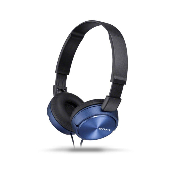 Image of Sony ZX Series MDR-ZX310AP Wired Headband Stereo On Ear Headset -Blue