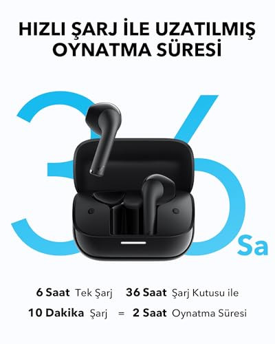 soundcore K20i by Anker Semi-in-Ear Earbuds Bluetooth Wireless 36H Playtime Fast Charge Clear Sound Comfortable Fit ENC 2-Mic Clear Calls Custom EQ IPX5 Bluetooth 53 App Control