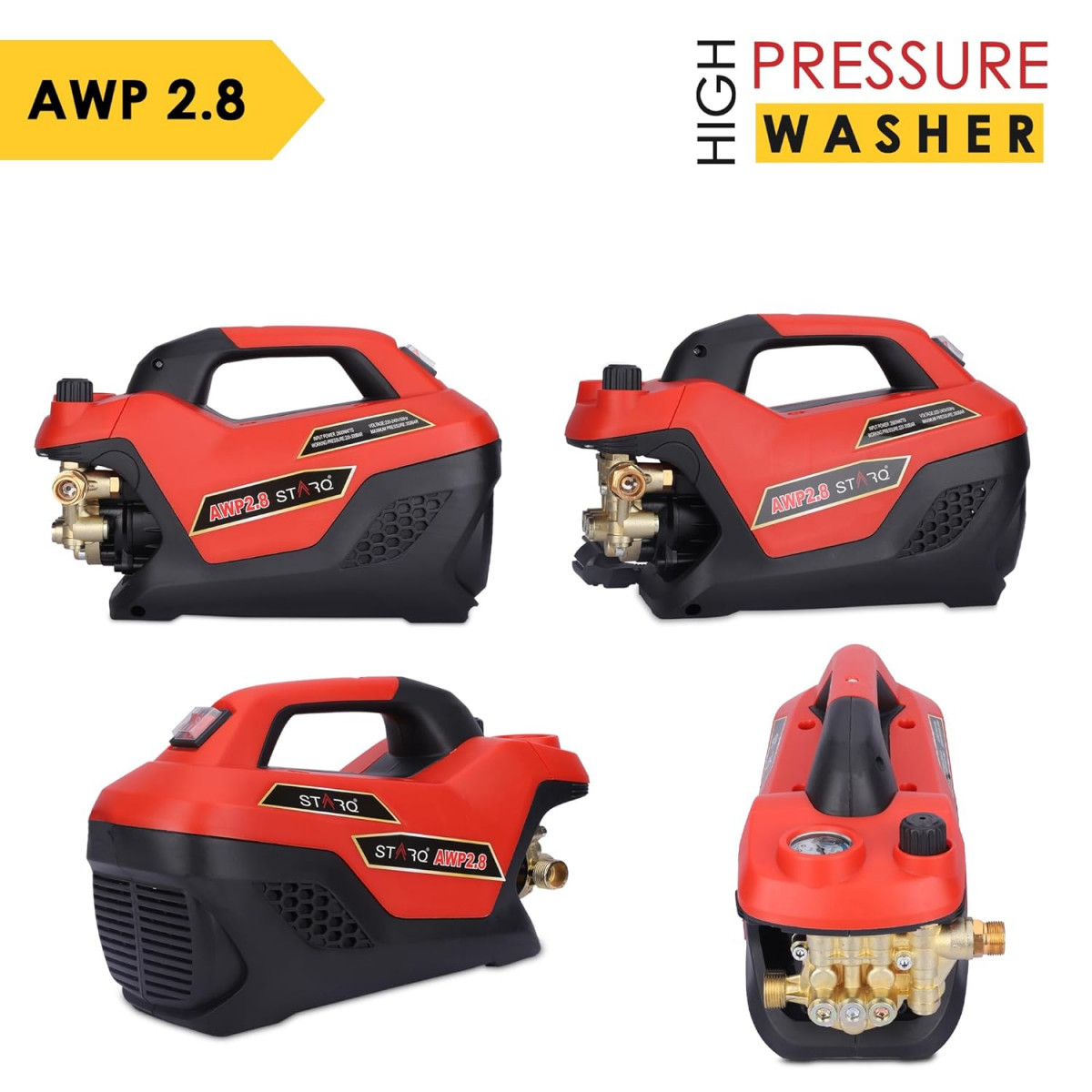 STARQ AWP28 2800 W Heavy Duty 200-330 Bar car Pressure WasherNormal