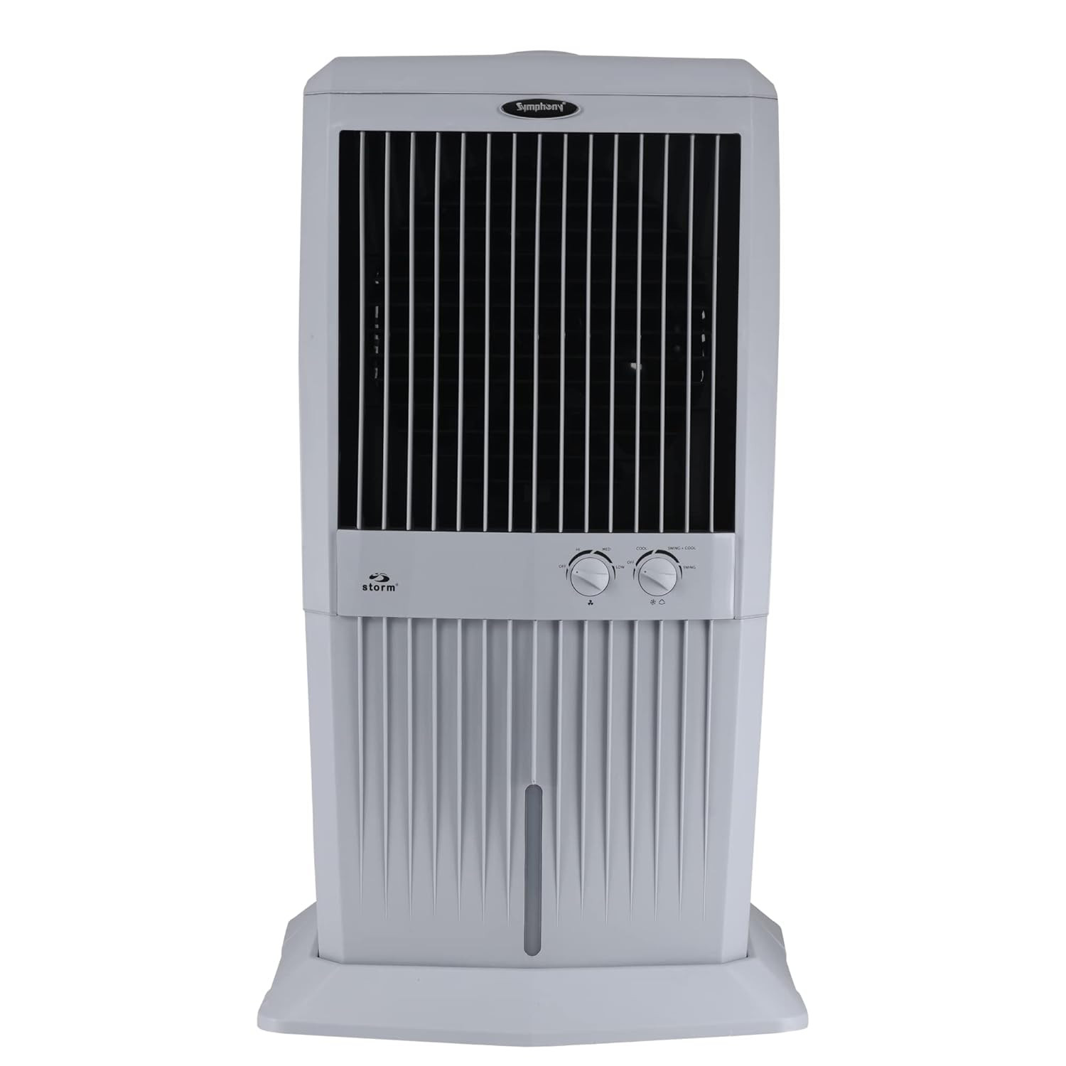 Symphony Storm 70 XL Desert Air Cooler For Home with Honeycomb Pads Powerful Fan i-Pure Technology and Low Power Consumption 70L Grey