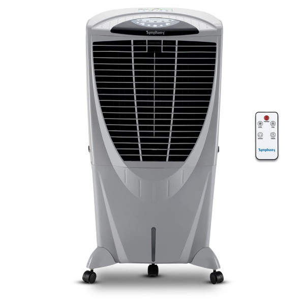 Image of Symphony Winter 80 XL i+ Powerful Desert Air Cooler 80-litres with Remote, +Air Fan, 4-Side Honeycomb Pads, Whisper-Quiet Performance (Grey)