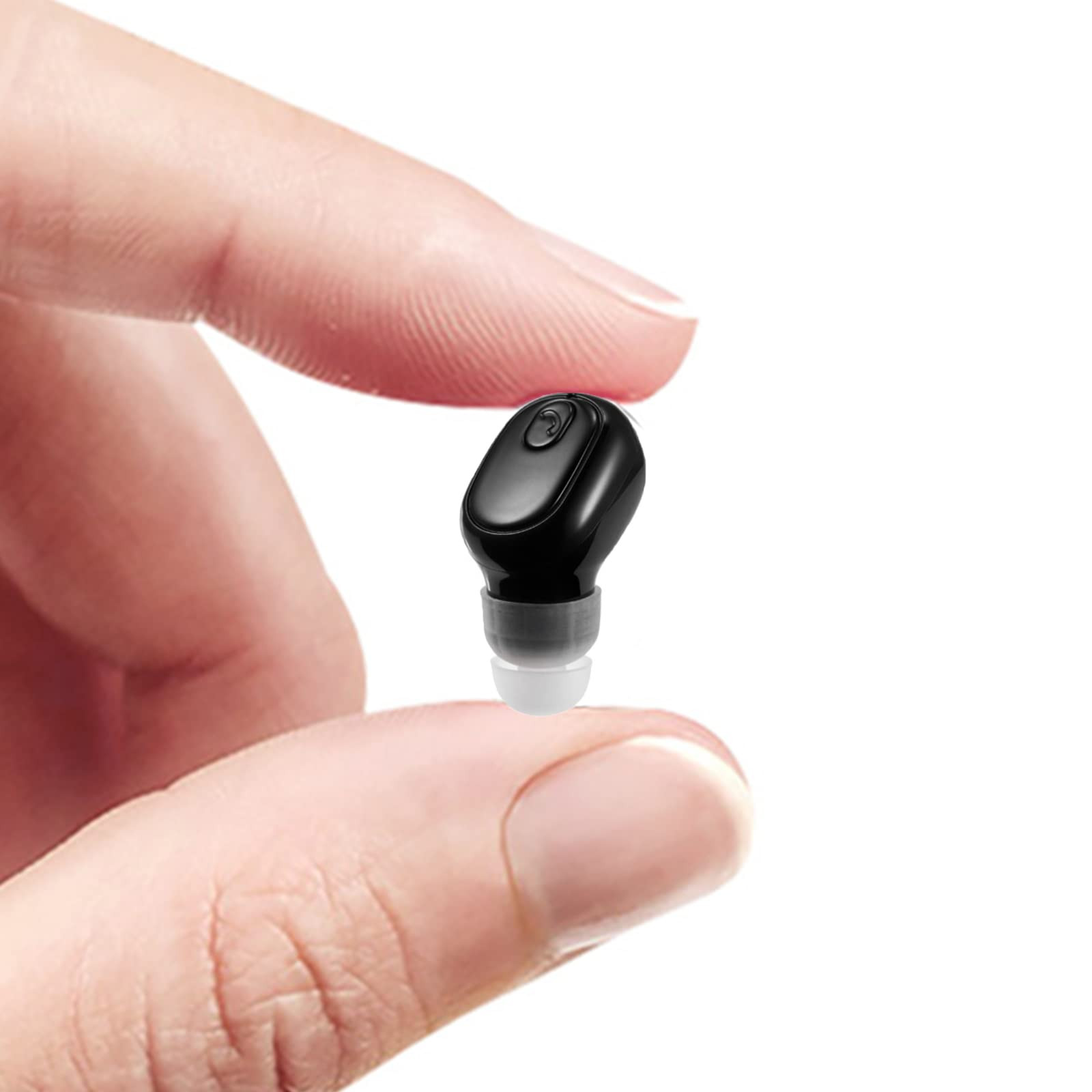 SYSFUN Single Bluetooth Wireless Earbuds Mini Invisible in Ear Wireless Bluetooth Headphone 12 Hours Super Long Battery Life Suitable for Sports Work and Sleep - Black
