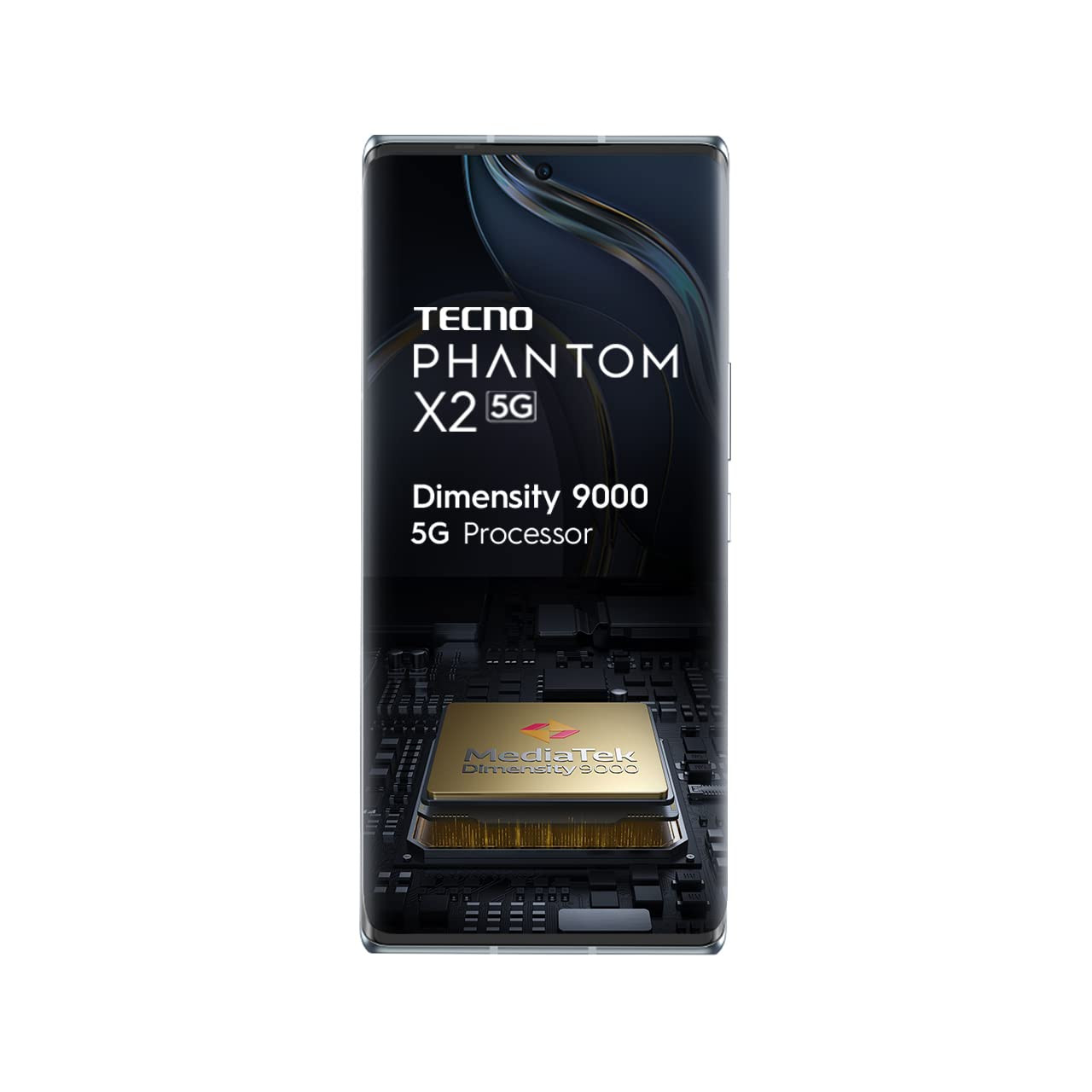 TECNO Phantom X2 5G Moonlight Silver 8GB RAM256GB Storage Worlds 1st 4nm Dimensity 9000 5G Processor Dual Curved AMOLED Display 64MP RGBW Camera
