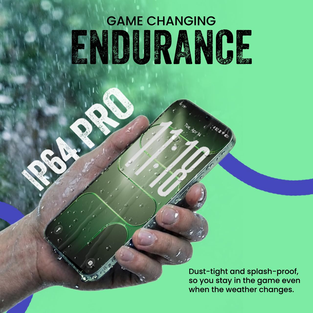 Tecno POP X 5G Ripple Green 4GB128GB  6500mAh45W Fast Charger  IP64 Pro  MIL-STD 810H Protection  Upto 18GB RAM  Fastest 8X Network Speed with URSP  120Hz Smooth Display  50MP Camera