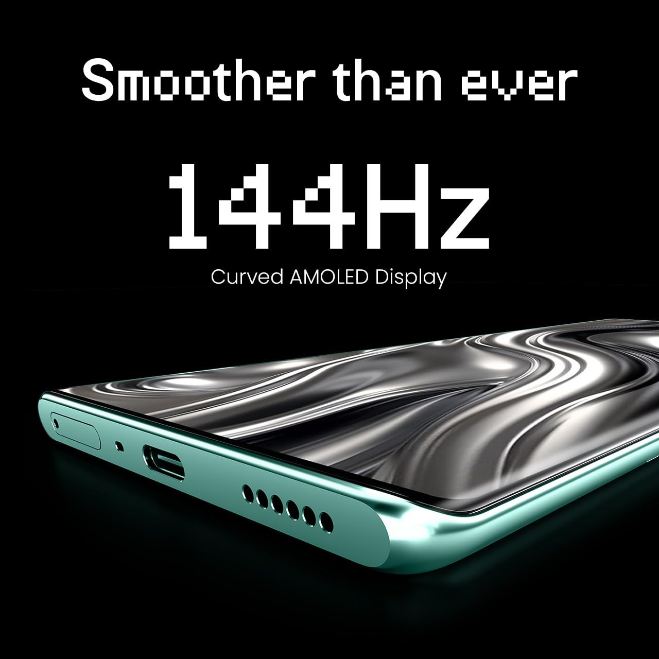 TECNO POVA Curve 5G Neon Cyan 8GB128GB 144Hz Curve AMOLED Slimmest 745mm Curve with 5500mAh Battery Segments 1st AI with Indian Languages Best AI Call Assistant 64MP IMX682 Rear Camera