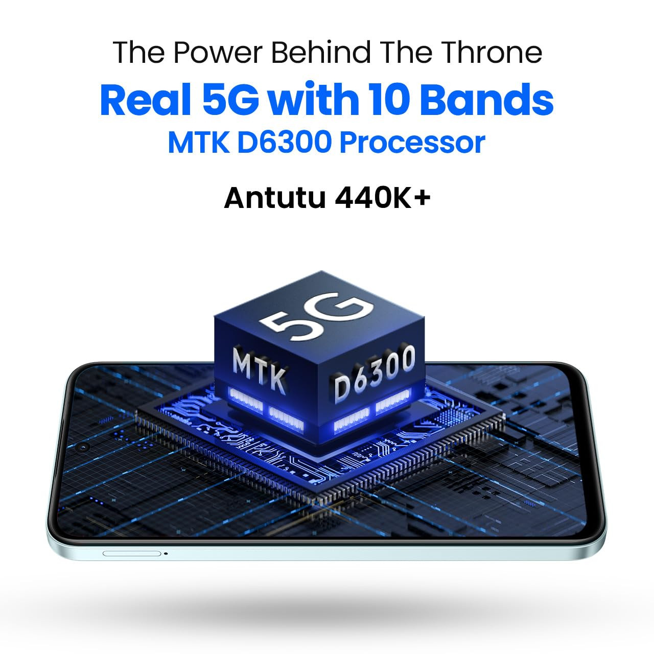 Tecno Spark 30C 5G Azure Sky 4GB128GB D6300 5G Processor 5000 mAh Battery NFC IR Remote Dolby Atmos