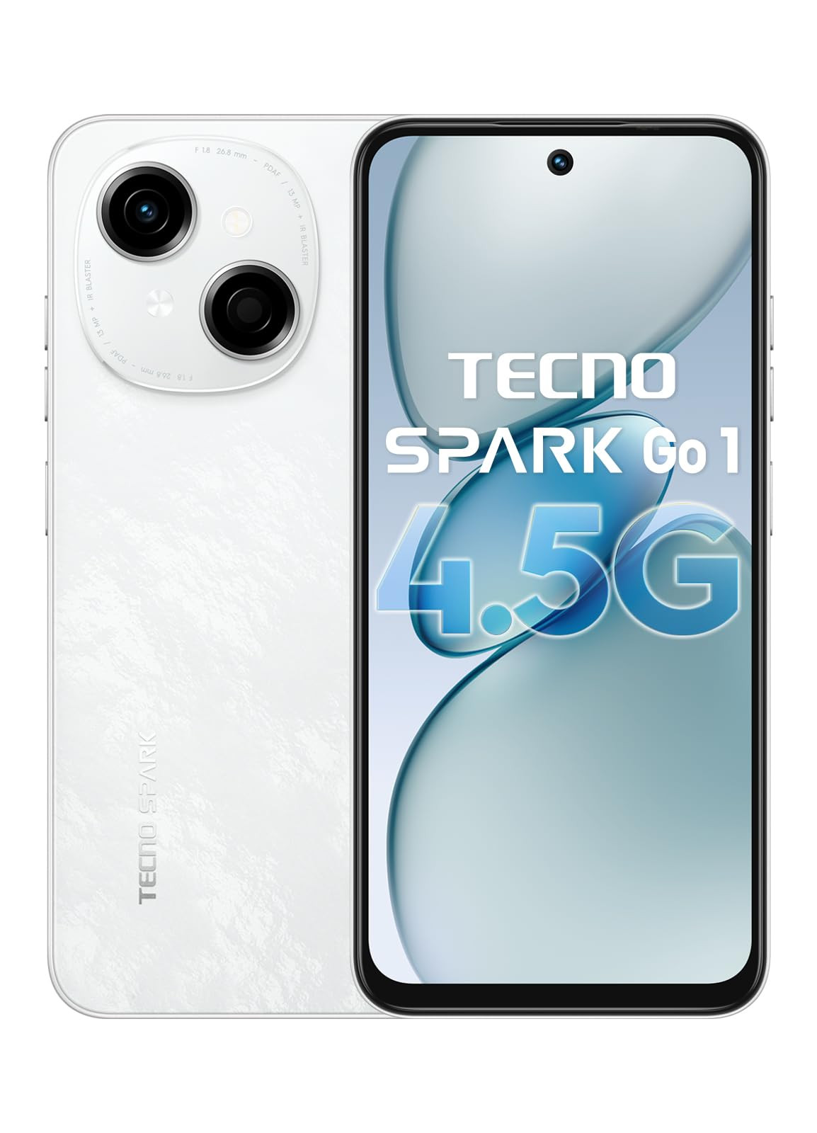 Tecno Spark GO 1 Glittery White 3GB64GB 4 Years Lag Free Fluency 667 120Hz Smooth Display 6GB Bigger RAM in-Built Infrared Remote Dual Speakers with DTS AI Call Noise Reduction