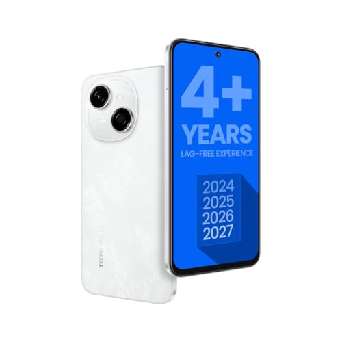 TECNO Spark GO 1 Glittery White 4GB64GB 4 Years Lag Free Fluency 667 120Hz Smooth Display 8GB Bigger RAM in-Built Infrared Remote Dual Speakers with DTS AI Call Noise Reduction
