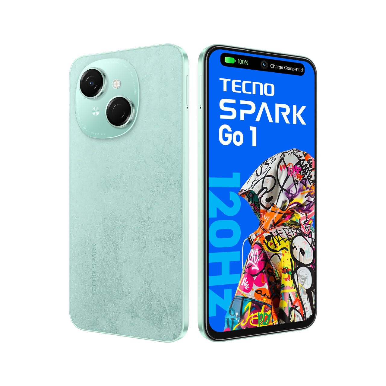 Tecno Spark GO 1 Lime Green 3GB64GB 4 Years Lag Free Fluency 667 120Hz Smooth Display 6GB Bigger RAM in-Built Infrared Remote Dual Speakers with DTS AI Call Noise Reduction