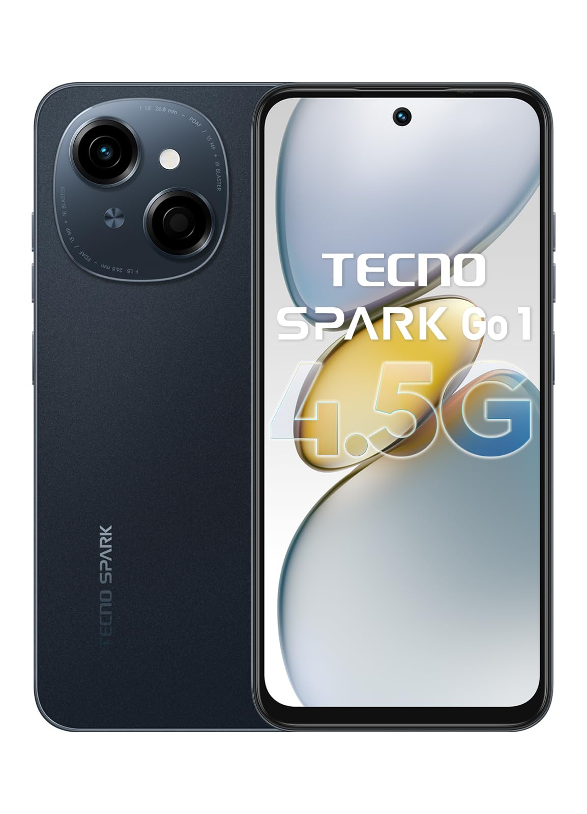 Tecno Spark GO 1 Startrail Black 3GB64GB 4 Years Lag Free Fluency 667 120Hz Smooth Display 6GB Bigger RAM in-Built Infrared Remote Dual Speakers with DTS AI Call Noise Reduction