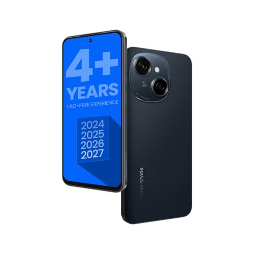 TECNO Spark GO 1 Startrail Black 4GB64GB 4 Years Lag Free Fluency 667 120Hz Smooth Display 8GB Bigger RAM in-Built Infrared Remote Dual Speakers with DTS AI Call Noise Reduction