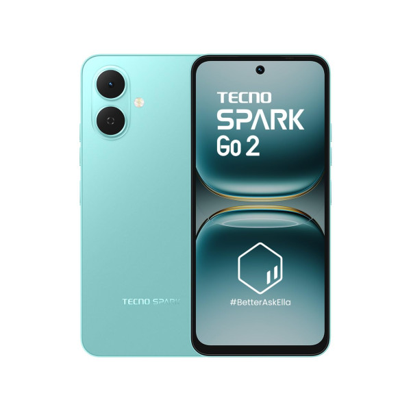 Image of TECNO Spark GO 2 (Turquoise Green, 4GB+64GB) | Segment 1st IP64 SGS Certified | Segment's 1st AI with Indian Languages |Segment's 1st No Network Communications* | 120Hz Display | 5000mAh Battery