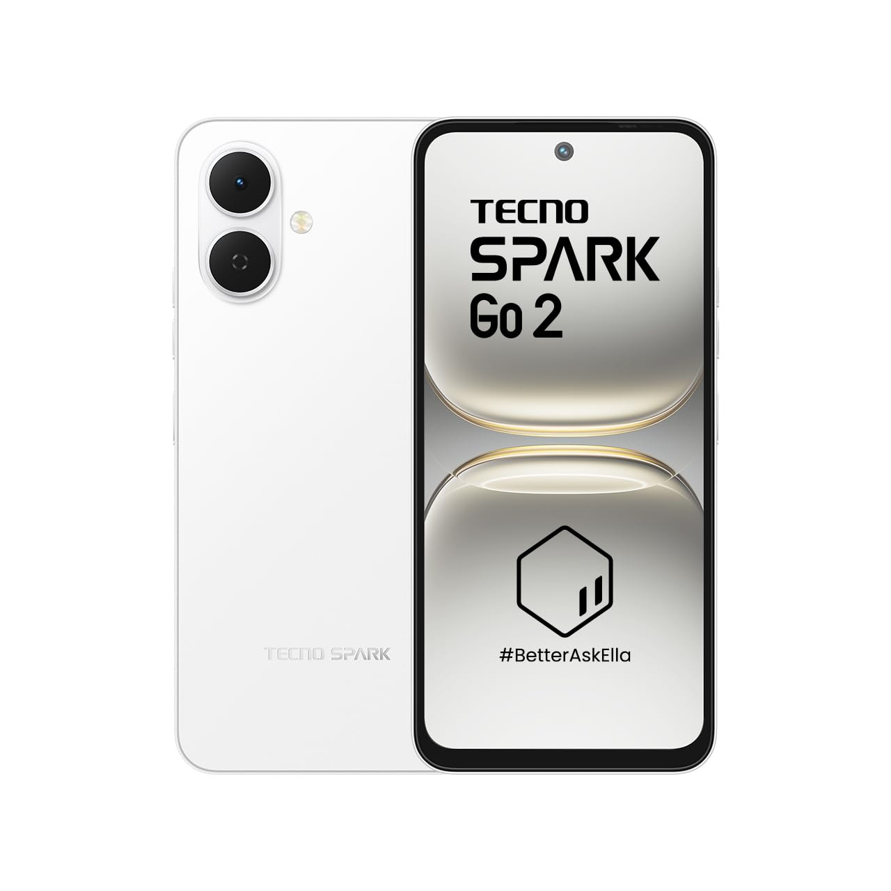 TECNO Spark GO 2 Veil White 4GB64GB Segment 1st IP64 SGS Certified Segments 1st AI with Indian Languages Segments 1st No Network Communications 120Hz Punch 5000mAh Battery