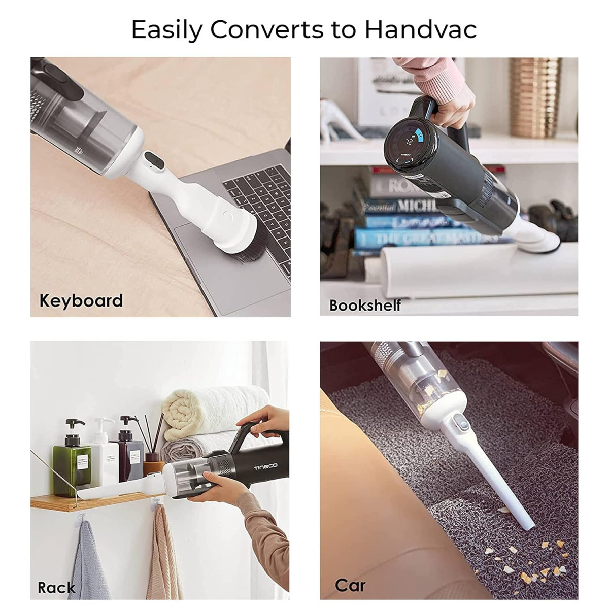 Tineco S5 Combo Cordless Vacuum Cleaner Wet Dry Automatic Floor Washer Handheld Cordless Vacuum for all Corners of Home With LCD Display Smart App Voice Control