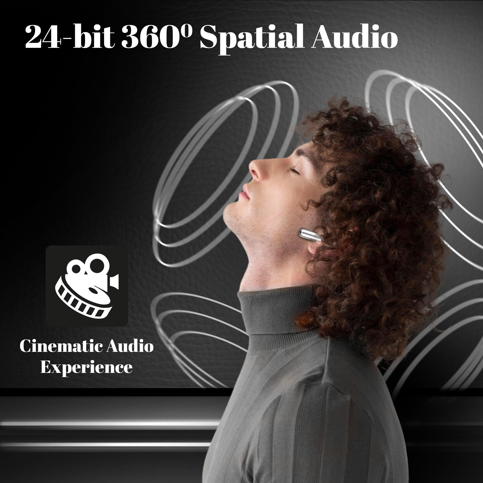 truke Mega 9 New Launch True Wireless in Ear Earbuds W 24-Bit Lossless Spatial Audio 70H Battery Fast Charge Ear Buds Leather Finish 13mm Speakers TWS 40ms Ultra Low Latency 4Mics ENC