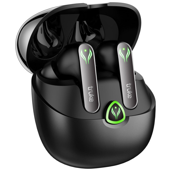 Image of truke New Launch BTG Ultra True Wireless in Ear Earbuds, 40ms Ultra Low Latency Battle Mode™ Gaming Ear Buds, 60H Playtime, Quad Mics Crystal-Clear Calls, Fast Charging, BT 5.4, Noise Cancellation