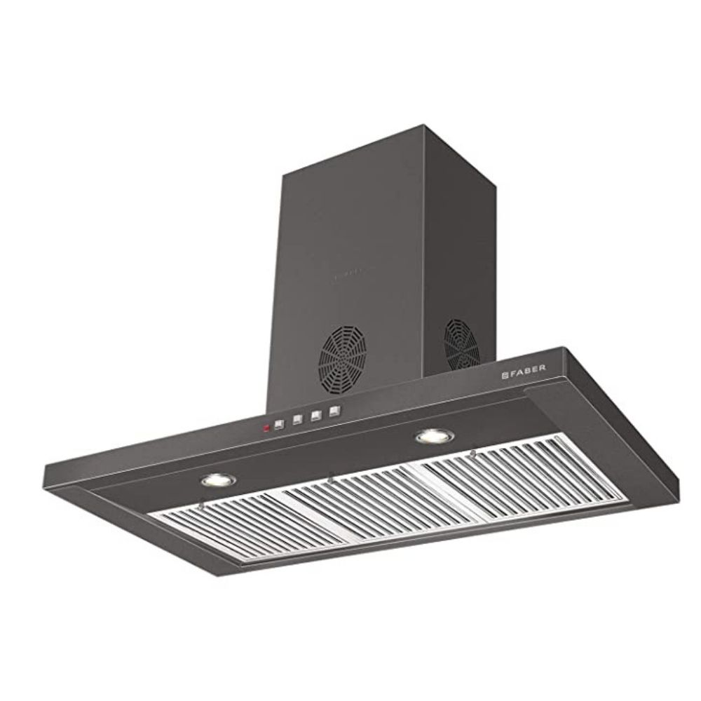 Faber 90 cm 3 Way Silent Suction Chimney 1150 mhr STILO SLIM 3D PLUS T2S2 BK LTW 90 Baffle Filter Black