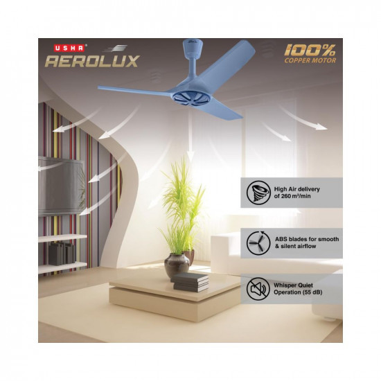 USHA Aerolux EX5 1320 mm Premium Design Silent Ceiling Fan