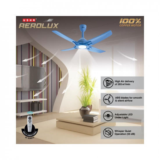 USHA Aerolux EX7 1320 mm Premium Design Silent Ceiling Fan