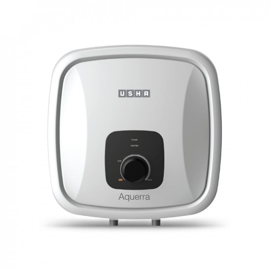 Usha Aquerra 10 Litre 5 Star Storage Water Heater White Wall Mounting