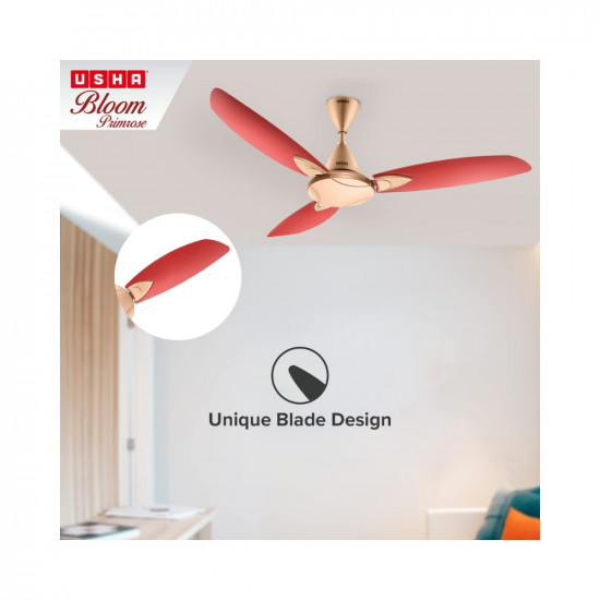 Usha Bloom Primrose 1250mm Dust Oil  Moisture Resistant Ceiling Fan
