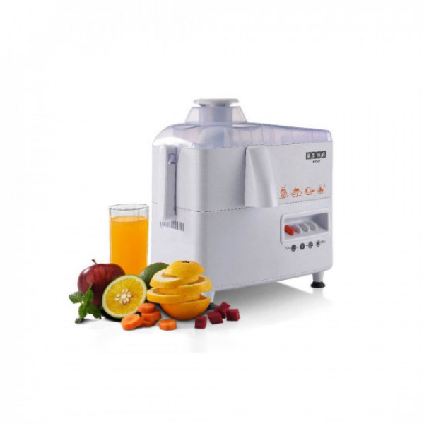 Image of USHA J 3345 450 W Juicer, 5 Years Warranty On Motor, 3 Speed With Pulse Function, White, 450 Watt