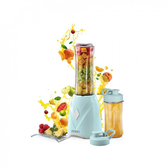 USHA On The Go Blender NB30X1 Nutri Blend 350 W 100 Copper Motor For Longer Life 2 Jars 600 Ml 330 Ml With Easy To Carry Bottles Spill Proof Spout Store Lids 2 Years Warranty Green